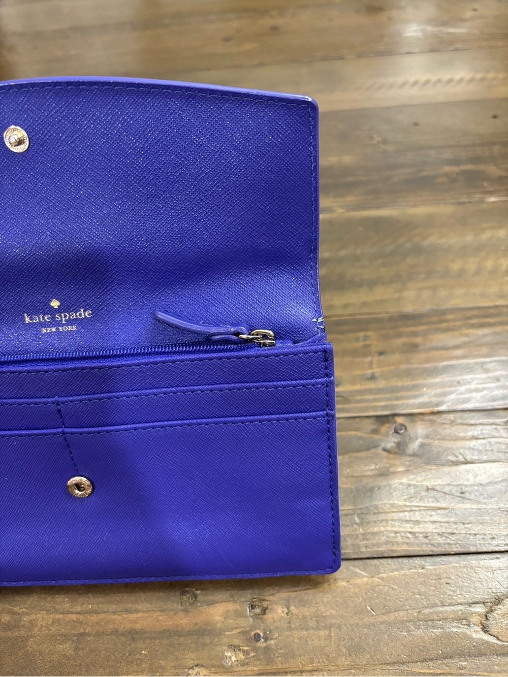 Kate Spade Liana Monster Purple Leather Wallet - Picture 10 of 13